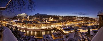 Salzburg in de winter van Thomas Rieger