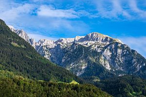 Uitzicht op bergtoppen in Berchtesgadener Land van Rico Ködder