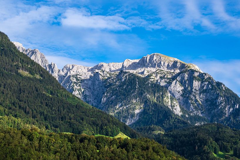 Blick auf Berggipfel im Berchtesgadener Land von Rico Ködder