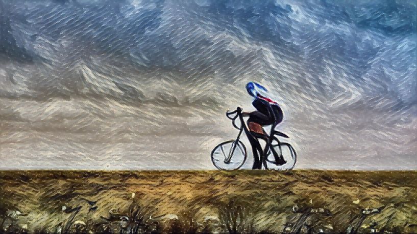 Der Radfahrer von Alfred Grupstra