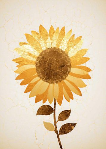 Abstracte Natuur Gouddecoratie