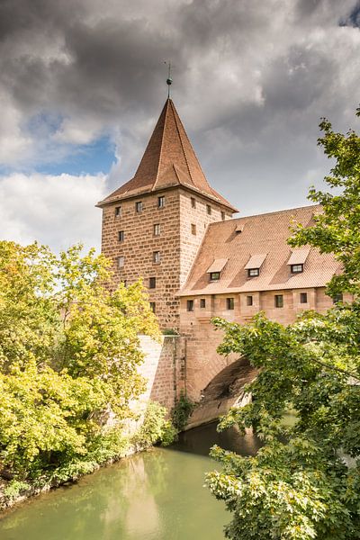 Medieval fortified tower in Nuremberg by ManfredFotos