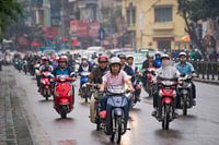 Motorbike in street