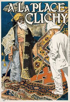 Op het plein van Clichy (1891) door Eugène Grasset van Peter Balan