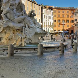 Early morning over the Piazza Navona - Roma by Jean Pierre De Neef