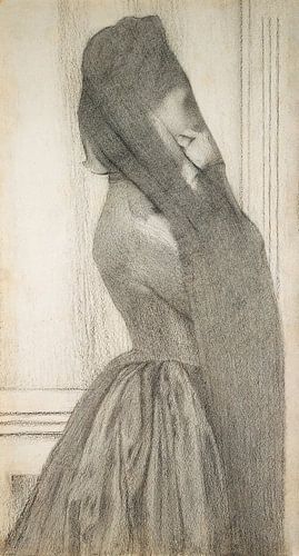 De sluier, Fernand Khnopff