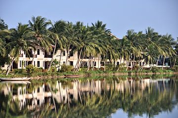 Lights and Reflections on the Thu Bon River by Frank Photos