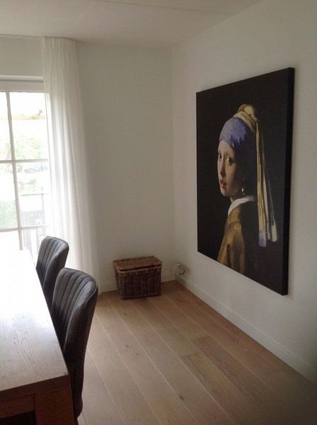 Customer photo: Girl with a Pearl Earring - Vermeer painting, on canvas