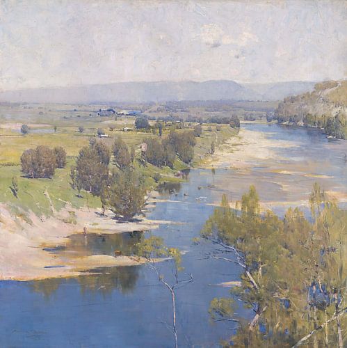 Arthur Streeton~het doorzichtige gewicht van de paarse middag