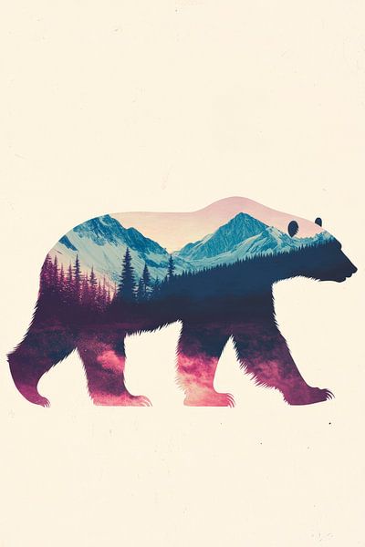 Bear in nature by Poster Art Shop