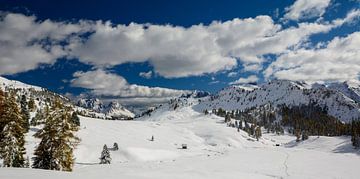 winterlandschap in de Dolomieten van Bettina Schnittert