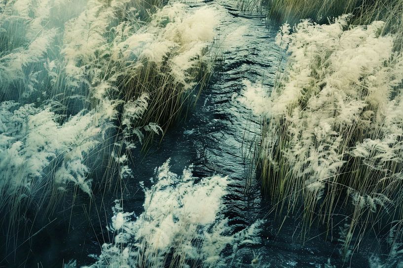 Ruisseau à travers les prairies avec de l'eau apaisante par Imperial Art House