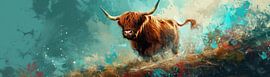 Scottish Highlander by Eye catching paintings