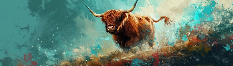 Scottish Highlander by Eye catching paintings