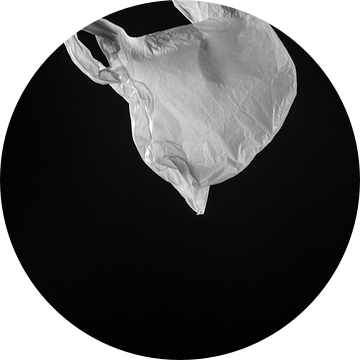White plastic bag (serie 1/2) van Mariska Vereijken