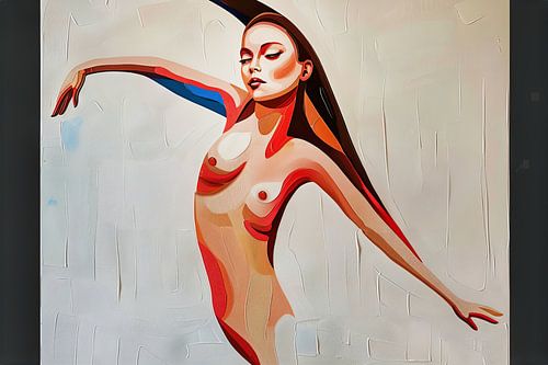 abstract portret vrouw