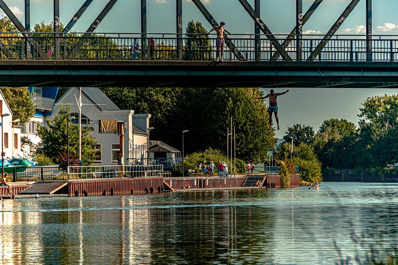 Dortmundse kanaalbrug van Johnny Flash