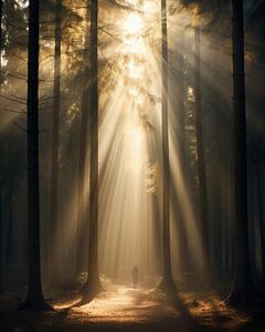 Sonnenaufgang im Wald
