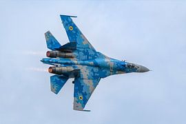 Sukhoi SU-27 of the Ukrainian Air Force. by Jaap van den Berg