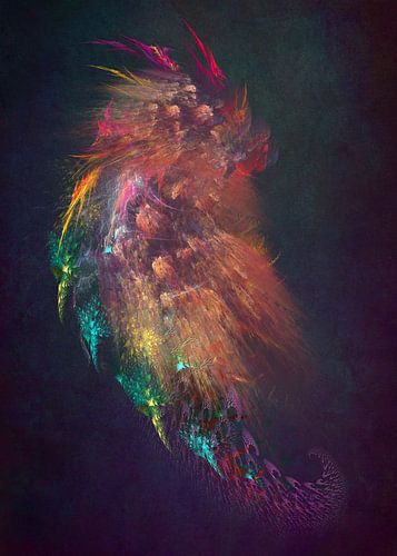 Fractals abstracte kunst Dragon #fractals #abstract