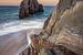 Asturien Strand Playa de Mexota zum Sonnenuntergang von Jean Claude Castor