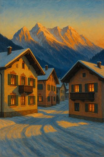 Evening Light over the Alps