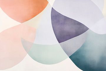 Symphonie de formes abstraites colorées sur Poster Art Shop