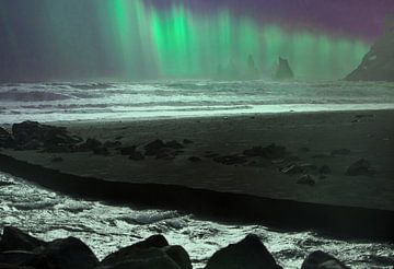 Nordlicht in Vik, Island