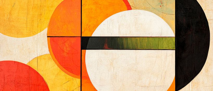 Farbenfroher Rhythmus der Formen von Poster Art Shop