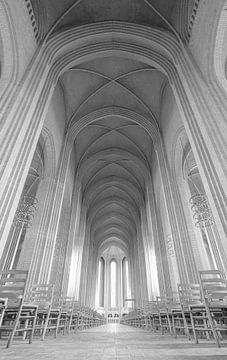 Interior of Grundtvig Church in Copenhagen, Denmark 5/9 by Adelheid Smitt