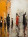 Mensen Wandelend Stijl Abstract van TOAN TRAN thumbnail