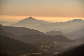 Sunrise view of the Grünten by Leo Schindzielorz