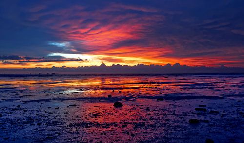 waddezee zonsondergang