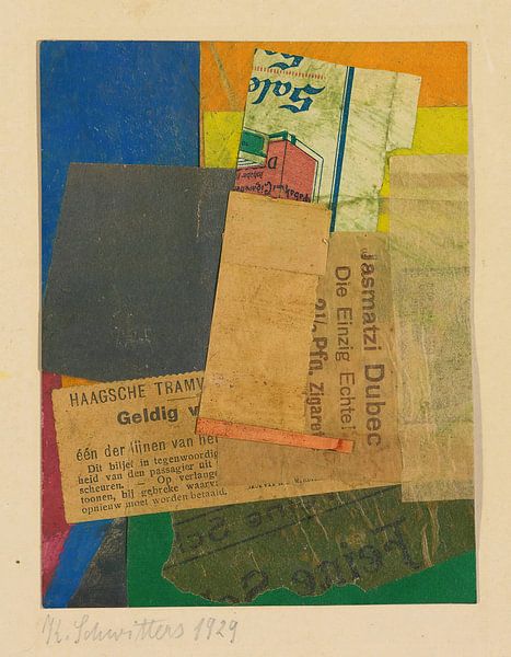Kurt Schwitters - Ohne Titel (Geldig) (1929) von Peter Balan