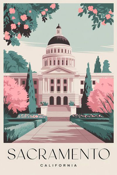 Sacramento, California von Poster Art Shop