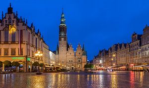 Abend in Wrocław, Polen