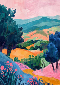 Henri Matisse inspirierte Landschaft