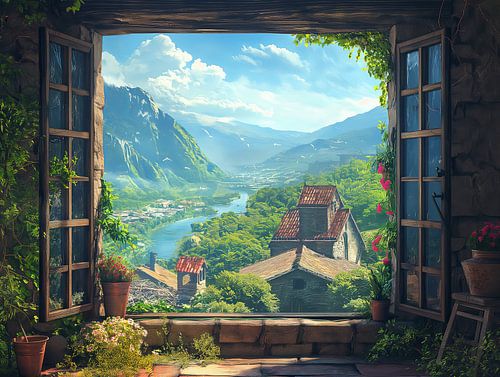 prachtig uitzicht vanuit de kamer