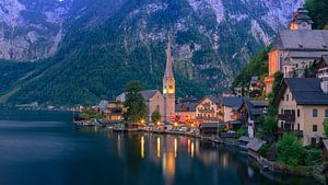 Sonnenaufgang in Hallstatt, Österreich