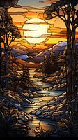 Abendsonne (Glasmalerei)