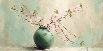Blossoms in Sage Green no. 2 by Studio BB