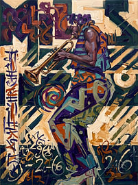 Abstract-Jazz-Trompeter