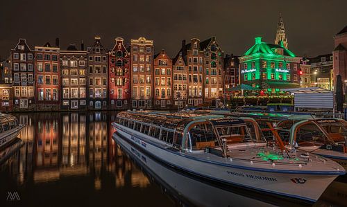 020 bei Nacht - Damrak