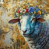 Florales Schaf von Wunderbare Kunst