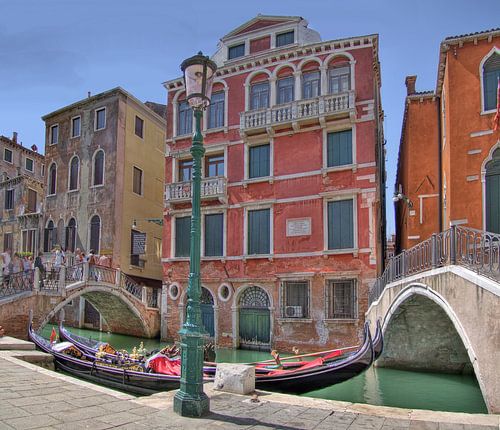 Gondolas in Venice by Rens Marskamp