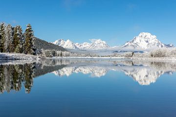 Winterliche Schneelandschaft | Reflektionen Mount Moran