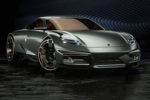 Porsche Cyber 6, sports car. Concept car by Gert Hilbink