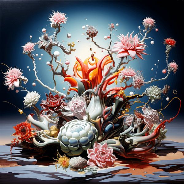 Planetary universe flowers Landscape fantastically beautiful by gm_designs