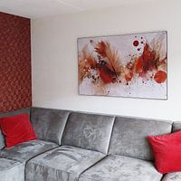 Photo de nos clients: Rouge Rouille Abstrait - Peinture Poétique et Aérienne par Joriali Art abstrait, sur ArtFrame