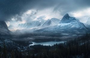 Winterliche Berglandschaft